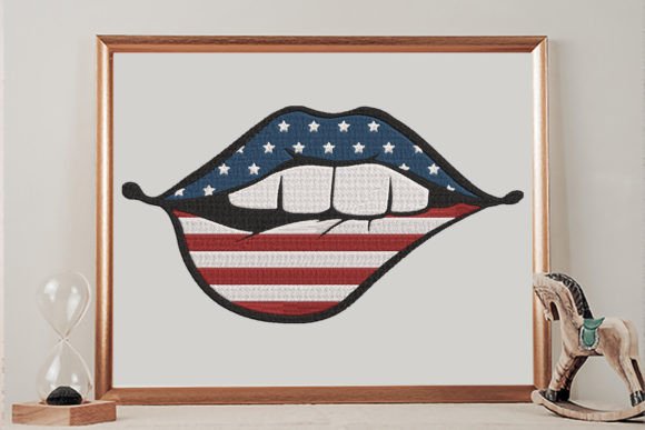 Biting Lips USA Flag 4th of July Review