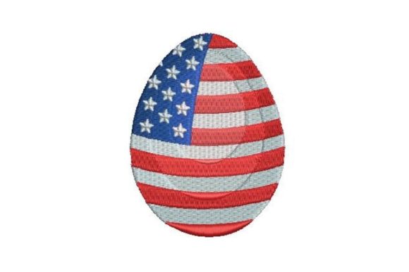 Review: American Flag Easter Egg Embroidery Design