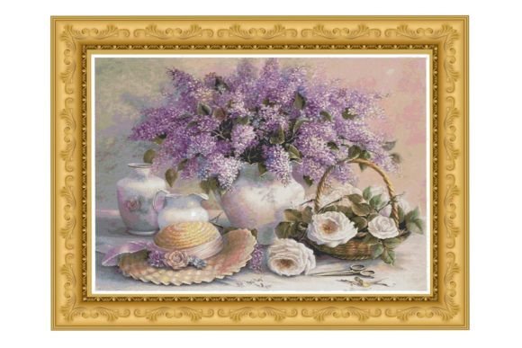 Review: Counted Cross Stitch Pattern-Flowers 107 for Business