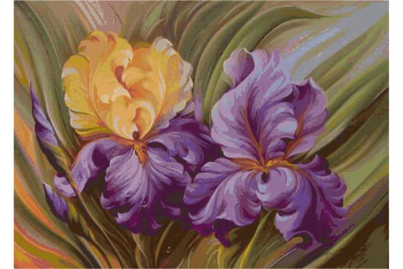 Review: Counted Cross Stitch Pattern-Flowers 134 for Merch