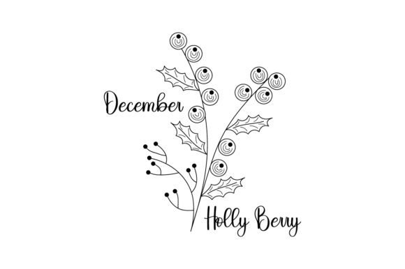 Review: December Holly Berry Line Art Embroidery