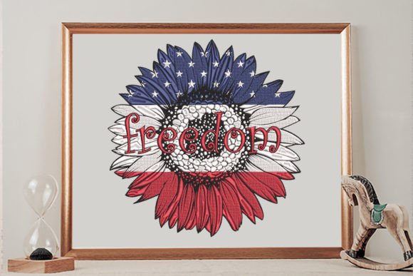 Review: Flag USA Sunflower Freedom Design