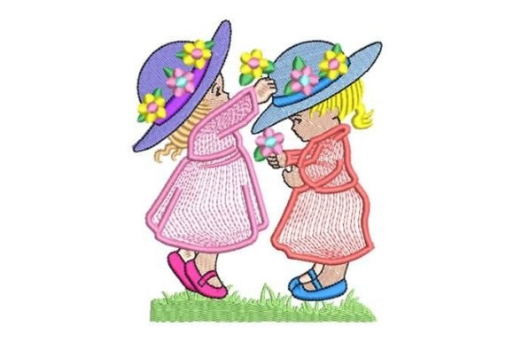 Review: Girls with Hat Playing with Flowers