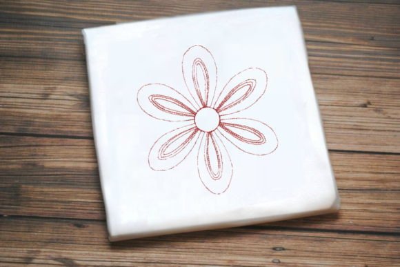 Reviewing Cute Red One Line Flower for Apparel